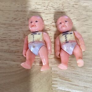 Adorable Baby Dolls Set - Pink and Cream